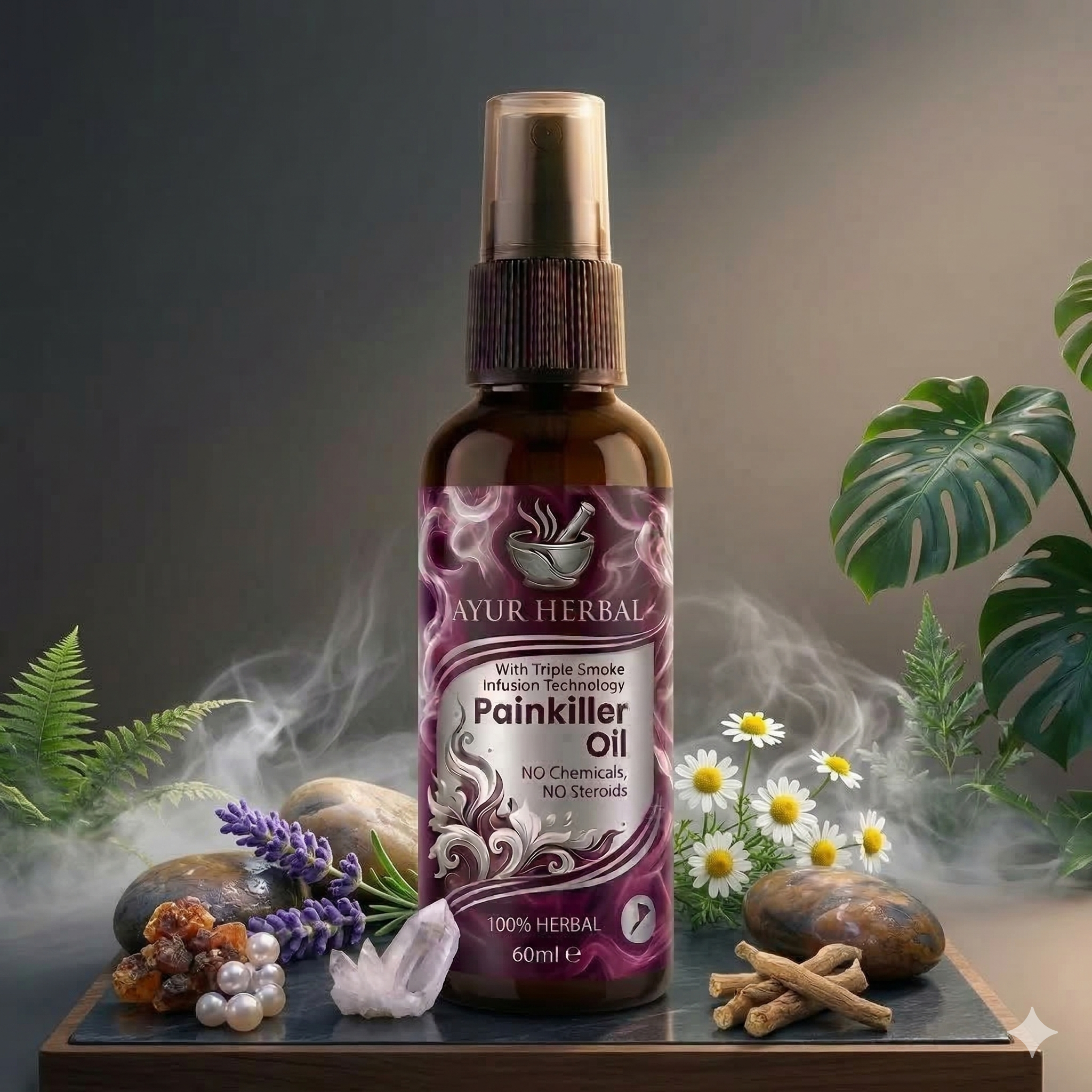 Nisarga Smoke Pain Relief & Massage Oil 🌿