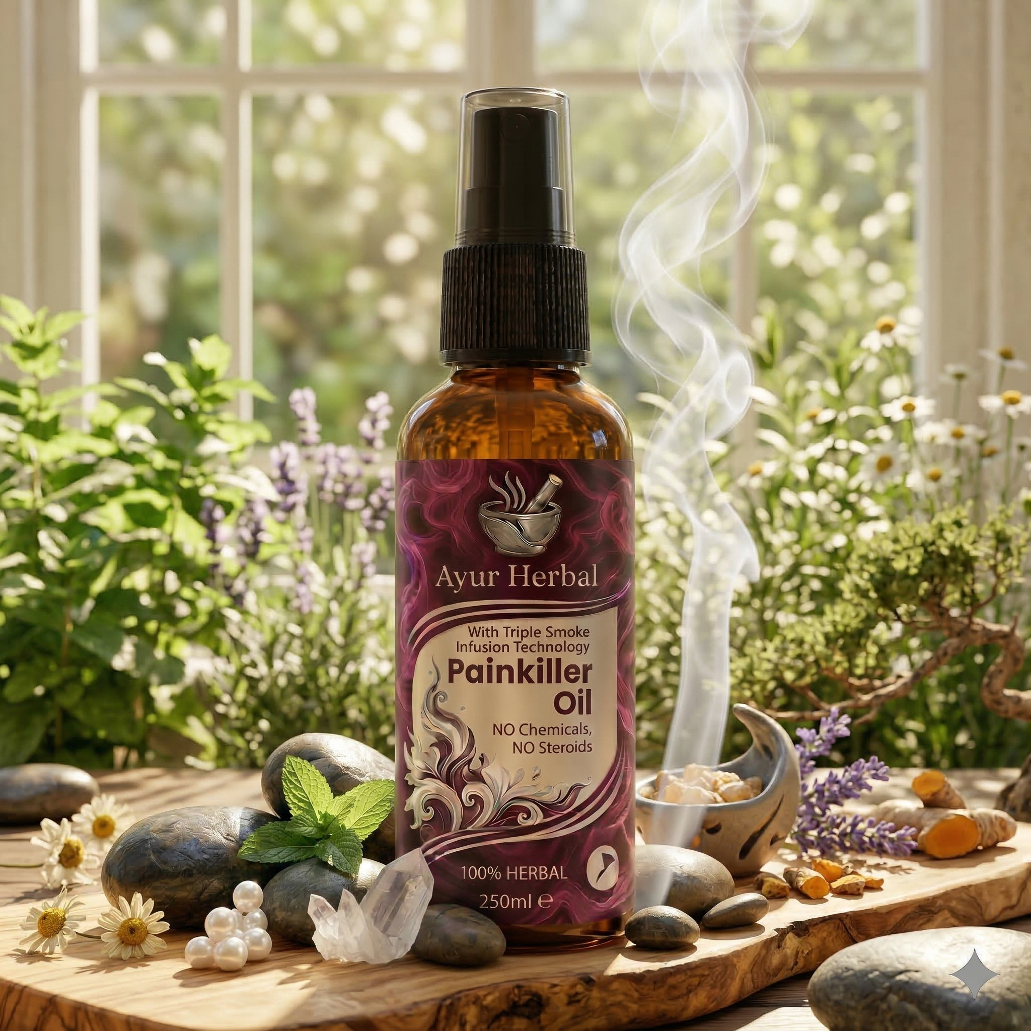 Nisarga Smoke Pain Relief & Massage Oil 🌿